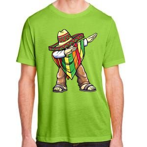 Dabbing Mexican Poncho Cinco De Mayo Adult ChromaSoft Performance T-Shirt