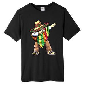 Dabbing Mexican Poncho Cinco De Mayo Tall Fusion ChromaSoft Performance T-Shirt