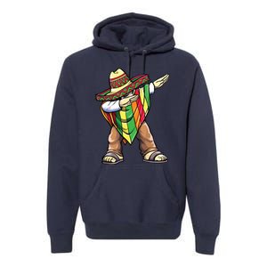 Dabbing Mexican Poncho Cinco De Mayo Premium Hoodie