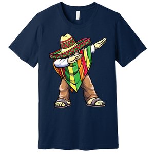 Dabbing Mexican Poncho Cinco De Mayo Premium T-Shirt