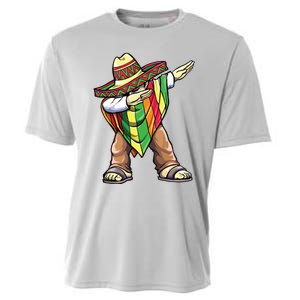 Dabbing Mexican Poncho Cinco De Mayo Cooling Performance Crew T-Shirt