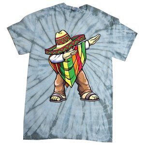 Dabbing Mexican Poncho Cinco De Mayo Tie-Dye T-Shirt