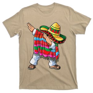 Dabbing Mexican Poncho Cinco De Mayo Sombrero Dab T-Shirt