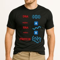 Dna Makes Rna Makes Protein Molecular Cell Biology Cooling Performance Crew T-Shirt