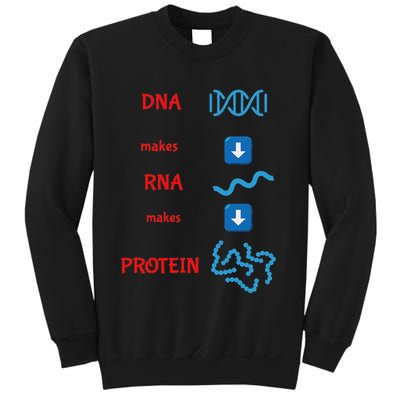 Dna Makes Rna Makes Protein Molecular Cell Biology Sweatshirt