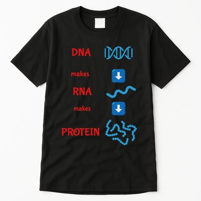 Dna Makes Rna Makes Protein Molecular Cell Biology Tall T-Shirt
