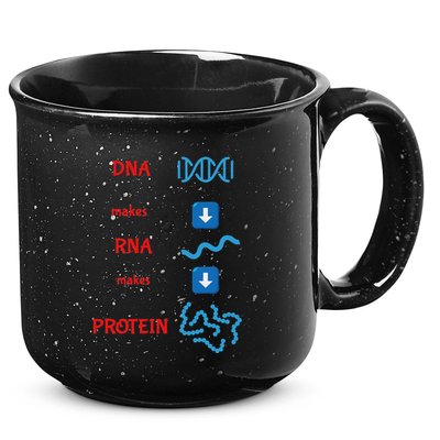 Dna Makes Rna Makes Protein Molecular Cell Biology 15oz Campfire Ceramic Mug