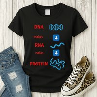 Dna Makes Rna Makes Protein Molecular Cell Biology Womens T-Shirt