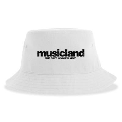 Defunct Musicland Rustic Style Sustainable Bucket Hat