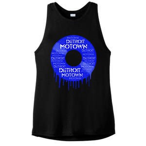 Detroit Motown Record Motown Record Ladies PosiCharge Tri-Blend Wicking Tank