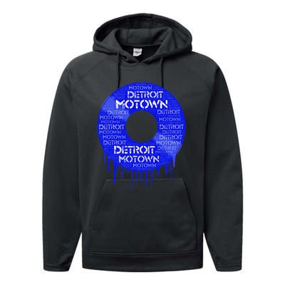 Detroit Motown Record Motown Record Performance Fleece Hoodie