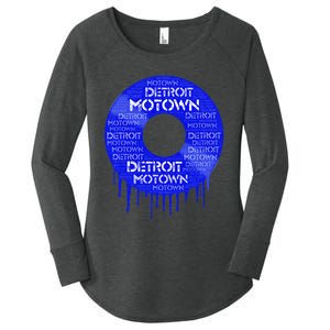 Detroit Motown Record Motown Record Women's Perfect Tri Tunic Long Sleeve Shirt