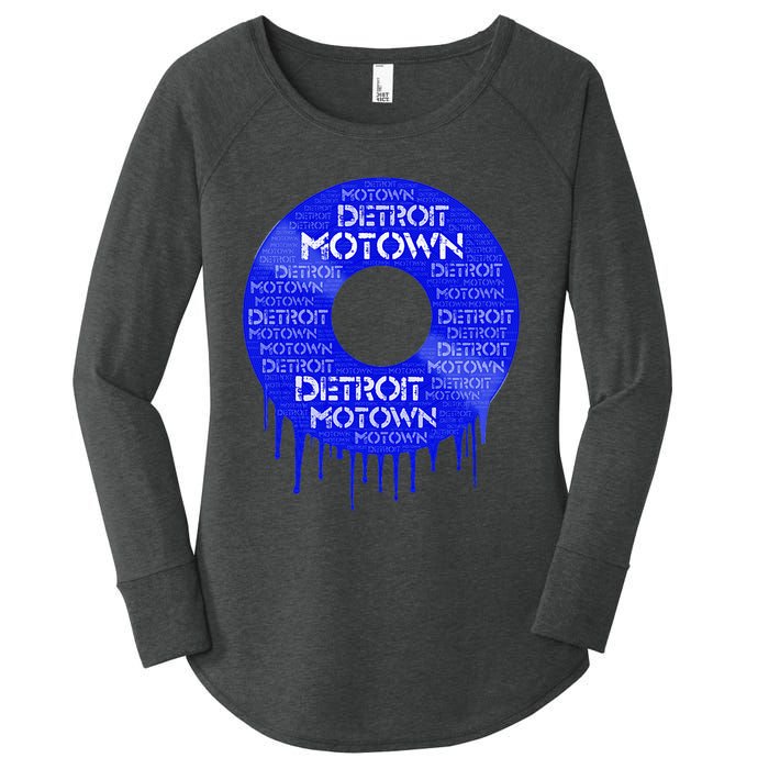 Detroit Motown Record Motown Record Women's Perfect Tri Tunic Long Sleeve Shirt