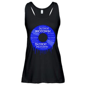 Detroit Motown Record Motown Record Ladies Essential Flowy Tank