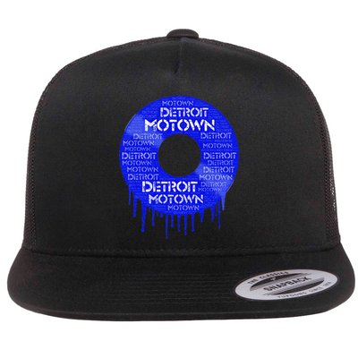 Detroit Motown Record Motown Record Flat Bill Trucker Hat