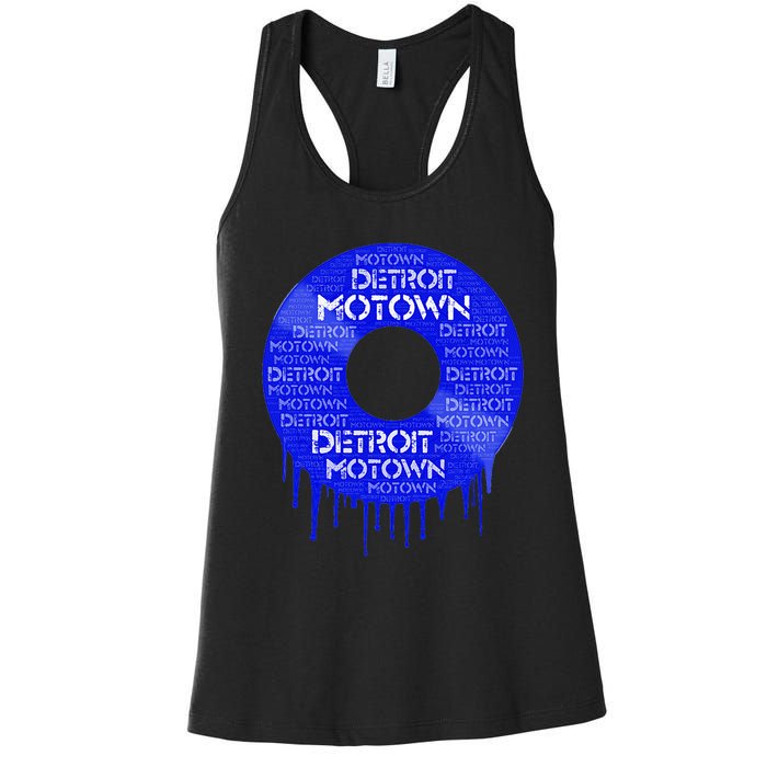 Detroit Motown Record Motown Record Women's Racerback Tank