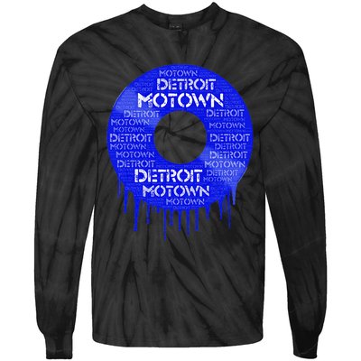 Detroit Motown Record Motown Record Tie-Dye Long Sleeve Shirt