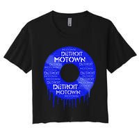 Detroit Motown Record Motown Record Women's Crop Top Tee