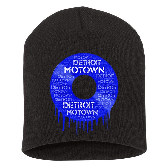 Detroit Motown Record Motown Record Short Acrylic Beanie