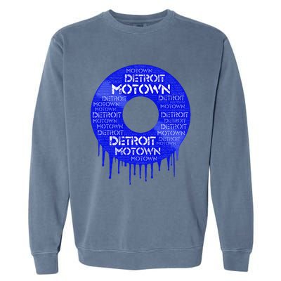 Detroit Motown Record Motown Record Garment-Dyed Sweatshirt