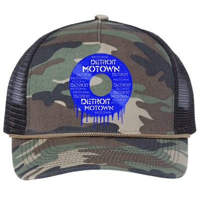 Detroit Motown Record Motown Record Retro Rope Trucker Hat Cap