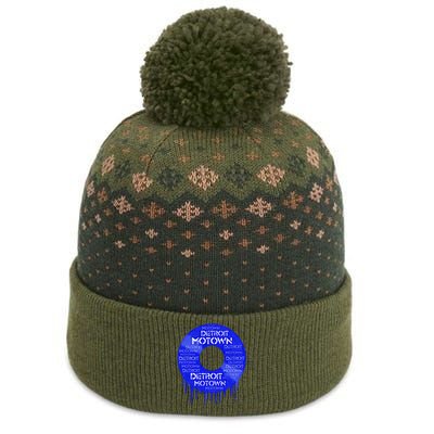 Detroit Motown Record Motown Record The Baniff Cuffed Pom Beanie