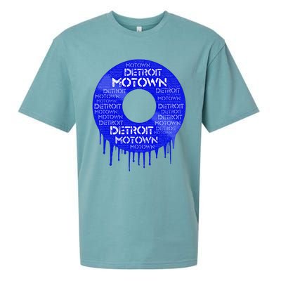 Detroit Motown Record Motown Record Sueded Cloud Jersey T-Shirt