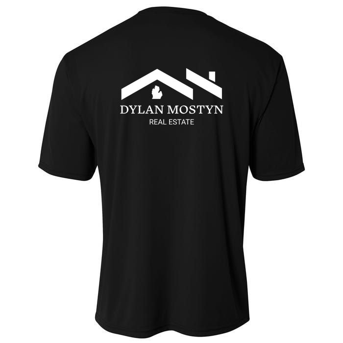 Dylan Mostyn Real Estate Black & White Logo Cooling Performance Crew T-Shirt