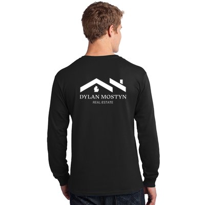 Dylan Mostyn Real Estate Black & White Logo Long Sleeve Shirt