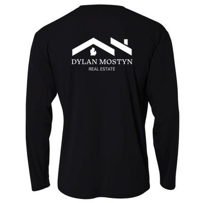 Dylan Mostyn Real Estate Black & White Logo Cooling Performance Long Sleeve Crew