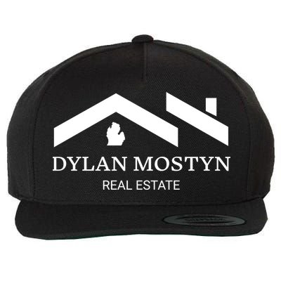 Dylan Mostyn Real Estate Black & White Logo Wool Snapback Cap