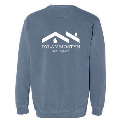 Dylan Mostyn Real Estate Black & White Logo Garment-Dyed Sweatshirt