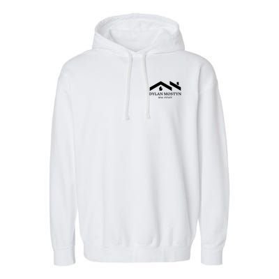 Dylan Mostyn Real Estate Black & White Logo Garment-Dyed Fleece Hoodie