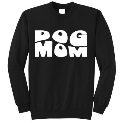 Dog Mom Retro Groovy Funny Pod Sweatshirt