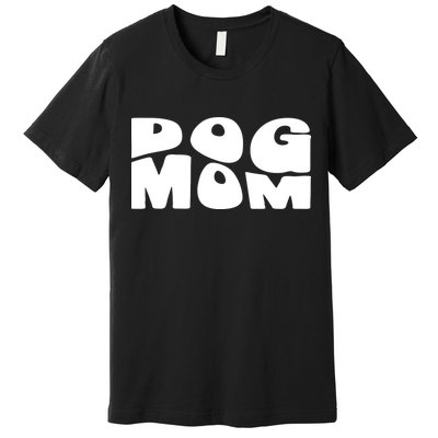 Dog Mom Retro Groovy Funny Pod Premium T-Shirt
