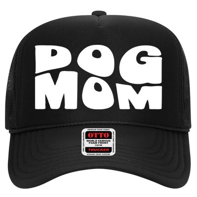 Dog Mom Retro Groovy Funny Pod Trucker Hat