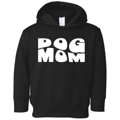 Dog Mom Retro Groovy Funny Pod Toddler Hoodie