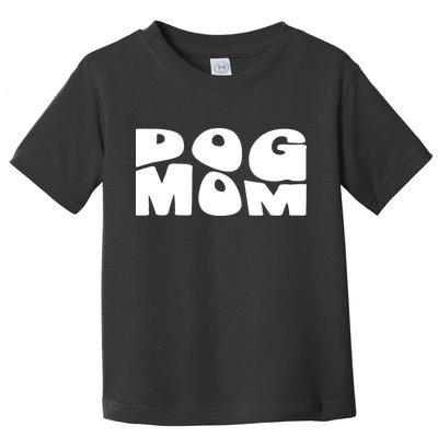 Dog Mom Retro Groovy Funny Pod Toddler T-Shirt