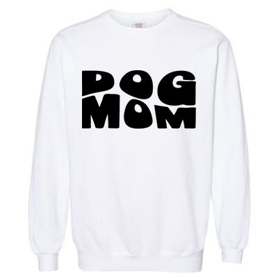Dog Mom Retro Groovy Funny Pod Garment-Dyed Sweatshirt