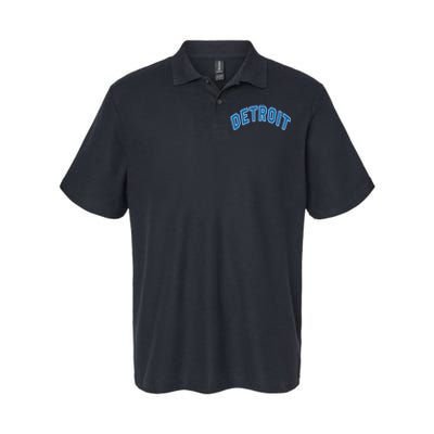 Detroit Michigan Retro Softstyle Adult Sport Polo