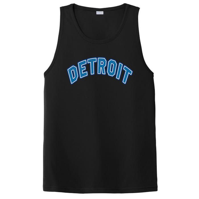 Detroit Michigan Retro PosiCharge Competitor Tank