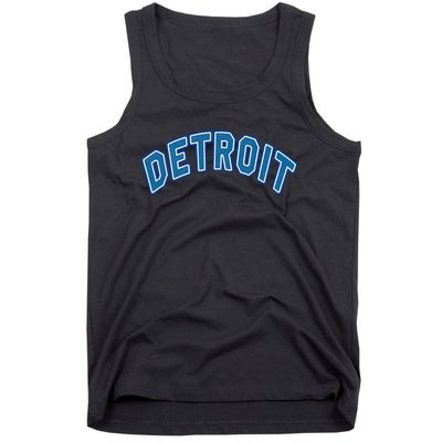 Detroit Michigan Retro Tank Top