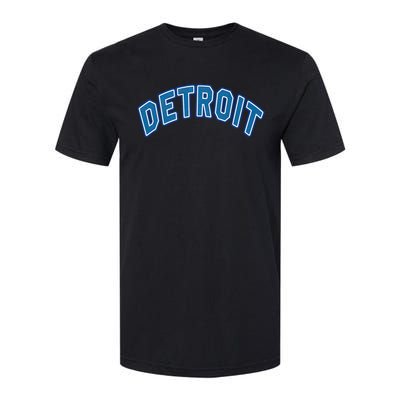 Detroit Michigan Retro Softstyle CVC T-Shirt