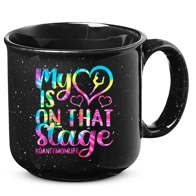 Dance Mom Retro My Heart Is On That Stage Dance Recital  15oz Campfire Ceramic Mug