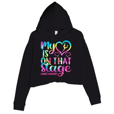 Dance Mom Retro My Heart Is On That Stage Dance Recital  Crop Fleece Hoodie
