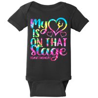 Dance Mom Retro My Heart Is On That Stage Dance Recital  Baby Bodysuit