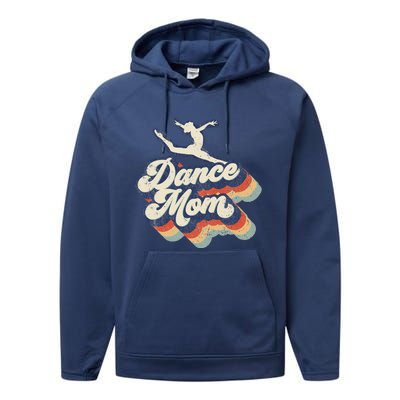 Dance Mom Retro Sunset Dance Mom Life Christmas Mother's Day Performance Fleece Hoodie