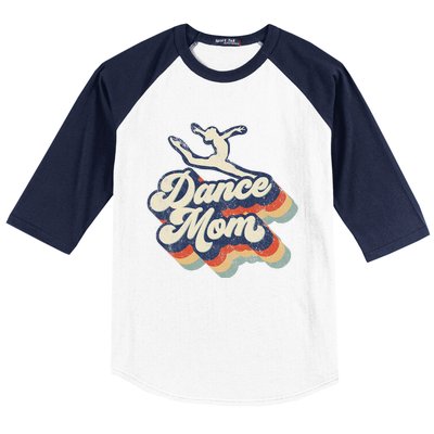 Dance Mom Retro Sunset Dance Mom Life Christmas Mother's Day Baseball Sleeve Shirt