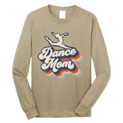 Dance Mom Retro Sunset Dance Mom Life Christmas Mother's Day Long Sleeve Shirt