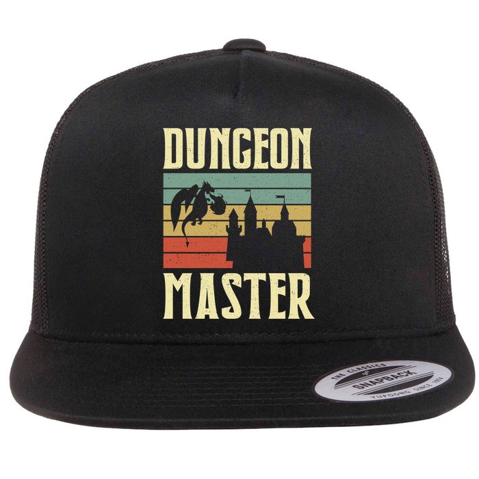 Dungeon Master Retro Flat Bill Trucker Hat